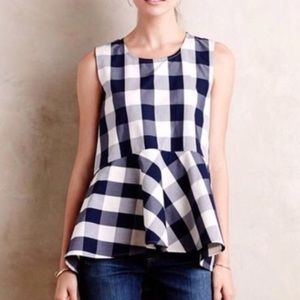 Anthropologie Gingham High-low